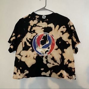 GRATEFUL DEAD MAINE VINTAGE MEXICALI BLUES T SHIRT BLEACH DYED